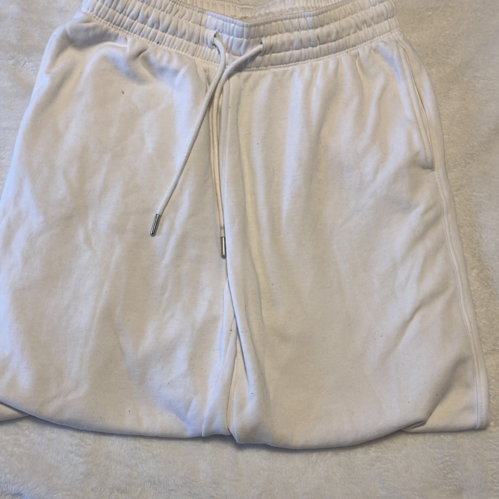 H&M White cuffed sweatpants - Picture 3 of 5